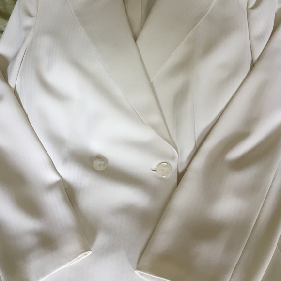 Off White Color Pantsuit size 10 - Picture 4 of 6